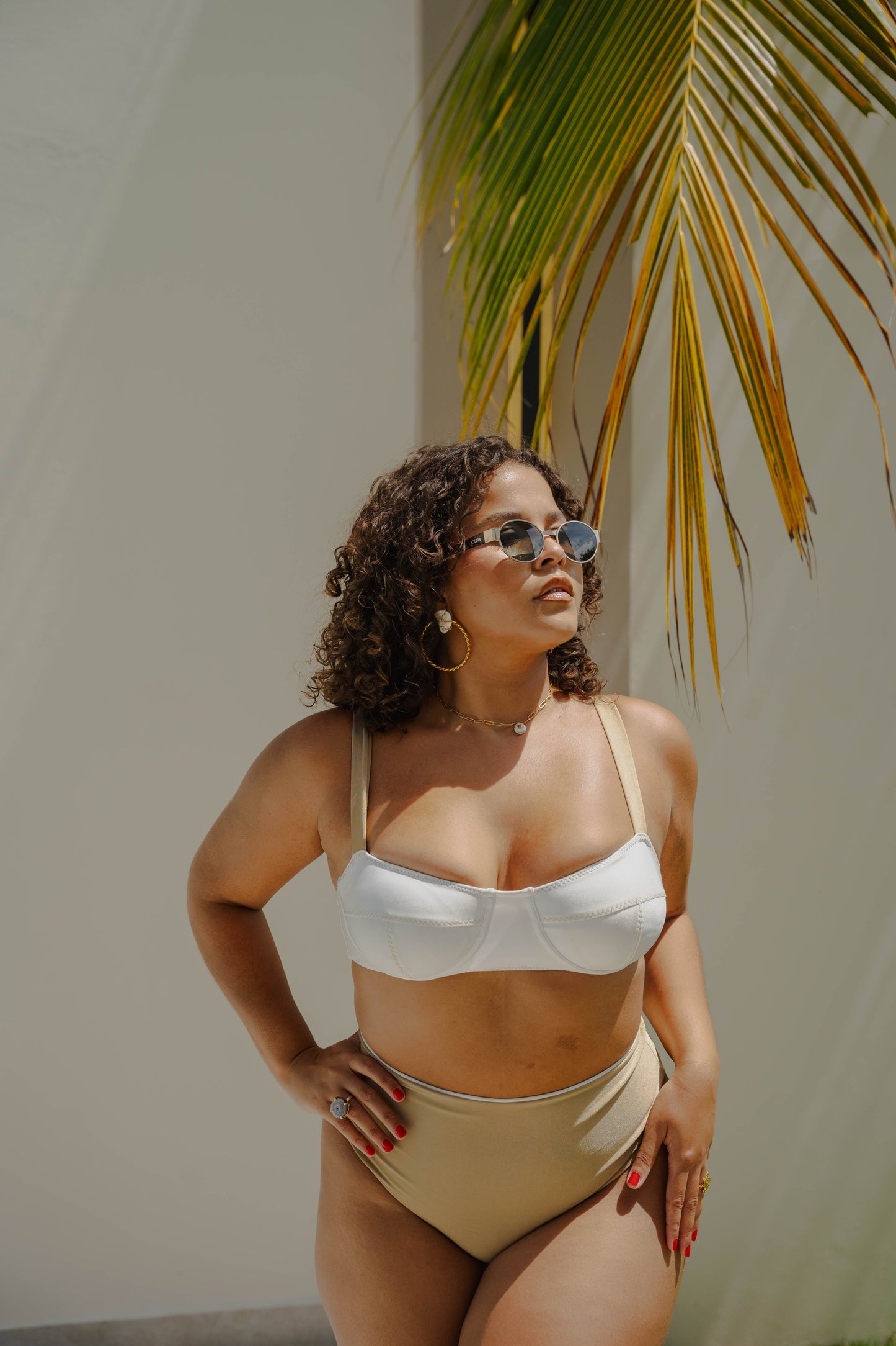 Hot Pants Lorena Branco bikini set